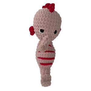 Hand Crocheted Pink Axolotl Plush 10 Inch